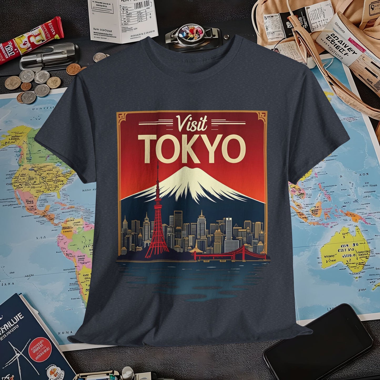 Visit Tokyo Air Travel T-Shirts | Jetsetter, Airport, and International Flight Tees