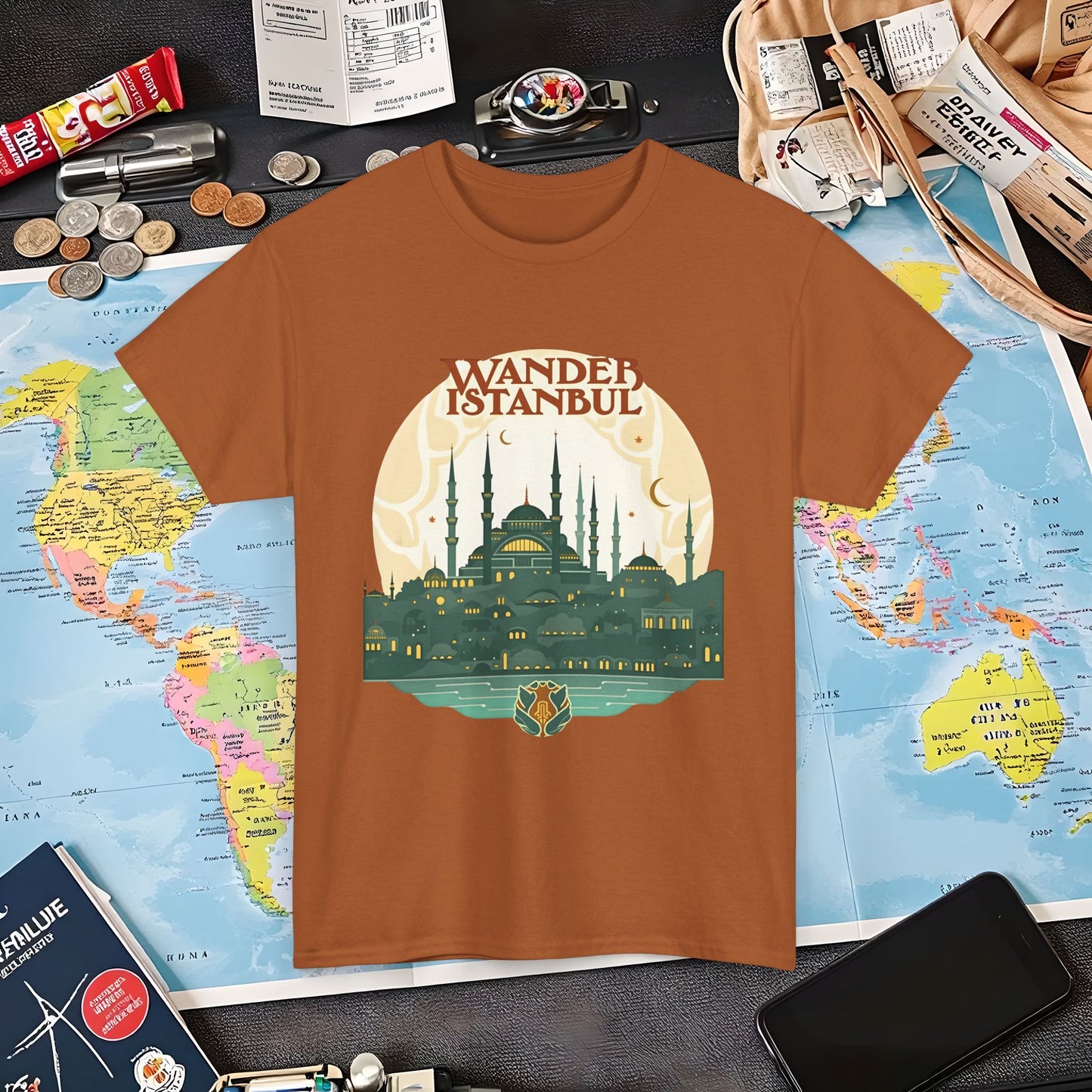 Istanbul Wandering Air Travel T-Shirts | Jetsetter, Airport, and International Flight Tees