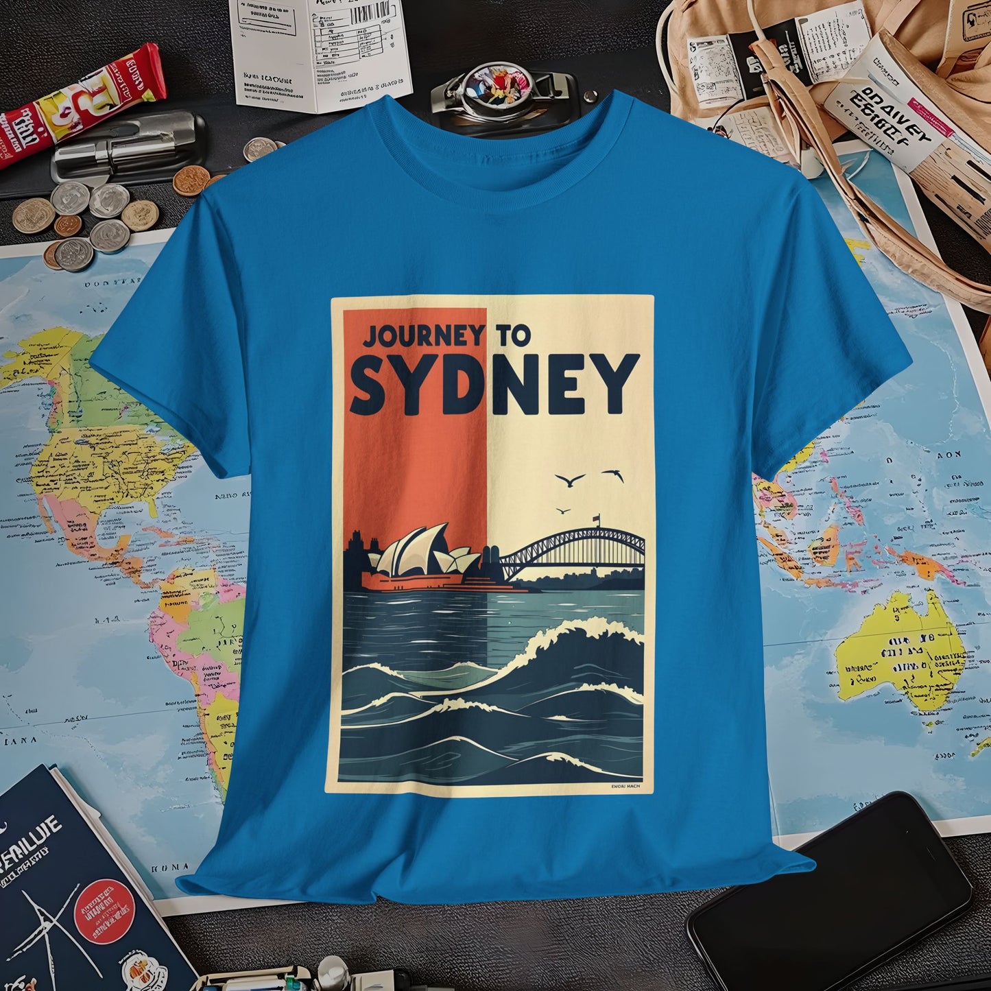 Sydney Journey Air Travel T-Shirts | Jetsetter, Airport, and International Flight Tees