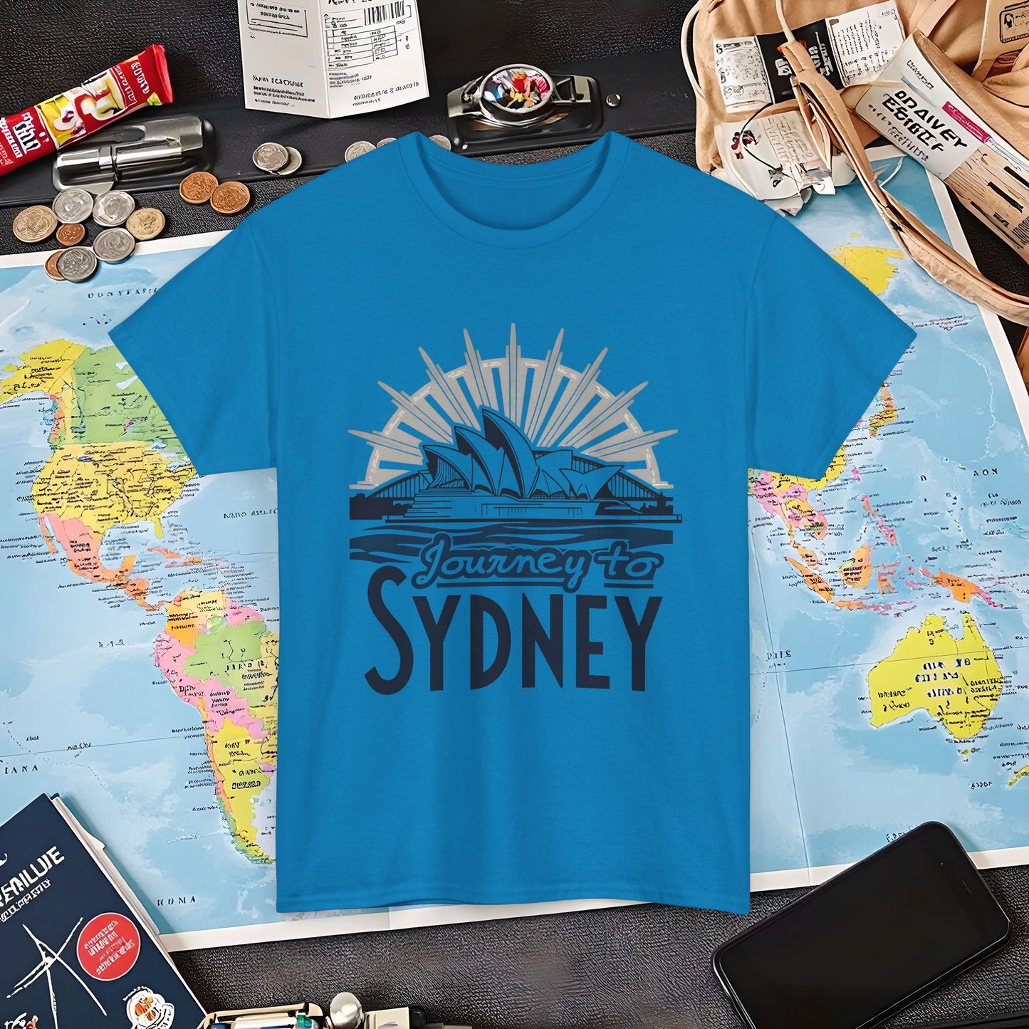 Sydney Elegance Air Travel T-Shirts | Jetsetter, Airport, and International Flight Tees