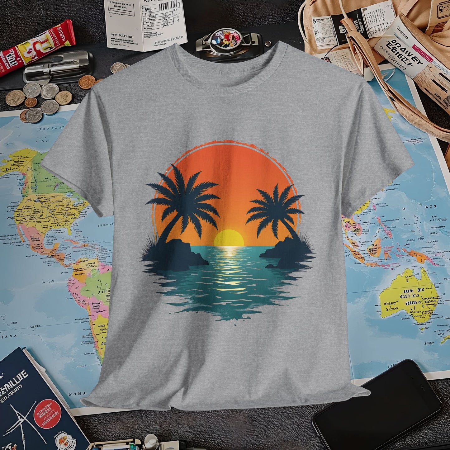 Tropical Escape Air Travel T-Shirts | Jetsetter, Airport, and International Flight Tees