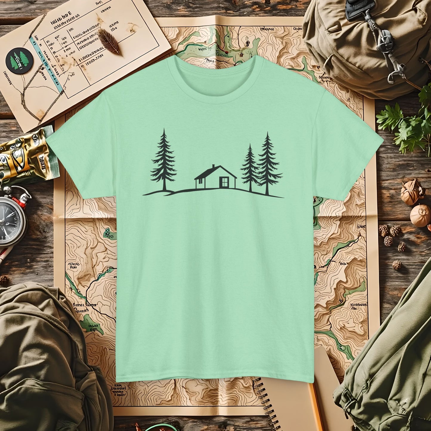 Zen Cabin Outdoor Adventure T-Shirts | Camping, Hiking, Rafting & Kayaking Tees for Nature Lovers