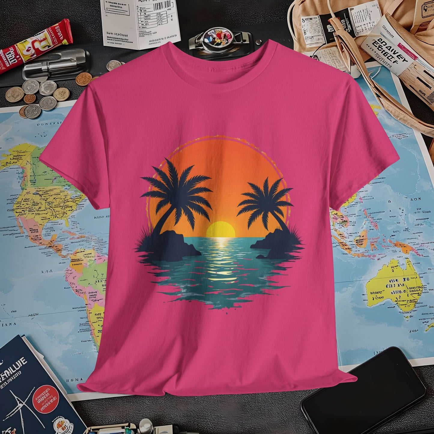 Tropical Escape Air Travel T-Shirts | Jetsetter, Airport, and International Flight Tees