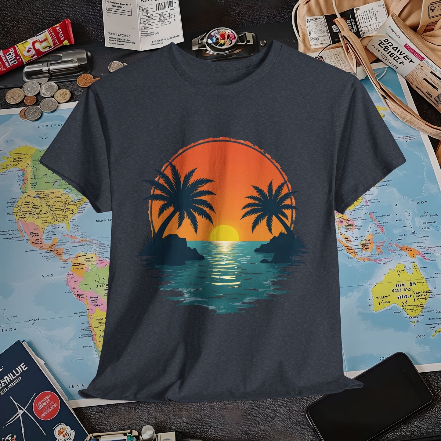 Tropical Escape Air Travel T-Shirts | Jetsetter, Airport, and International Flight Tees