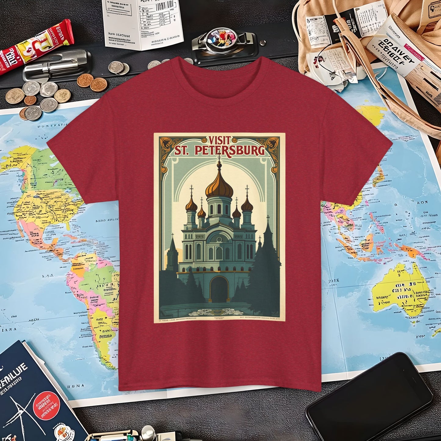 Visit St Petersburg Air Travel T-Shirts | Jetsetter, Airport, and International Flight Tees