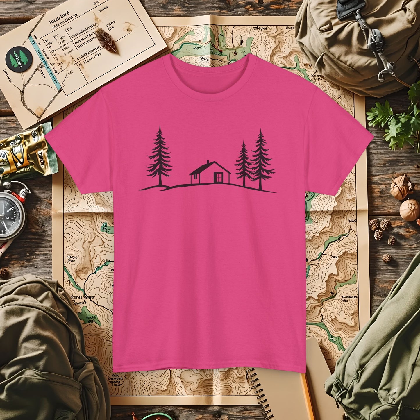 Zen Cabin Outdoor Adventure T-Shirts | Camping, Hiking, Rafting & Kayaking Tees for Nature Lovers