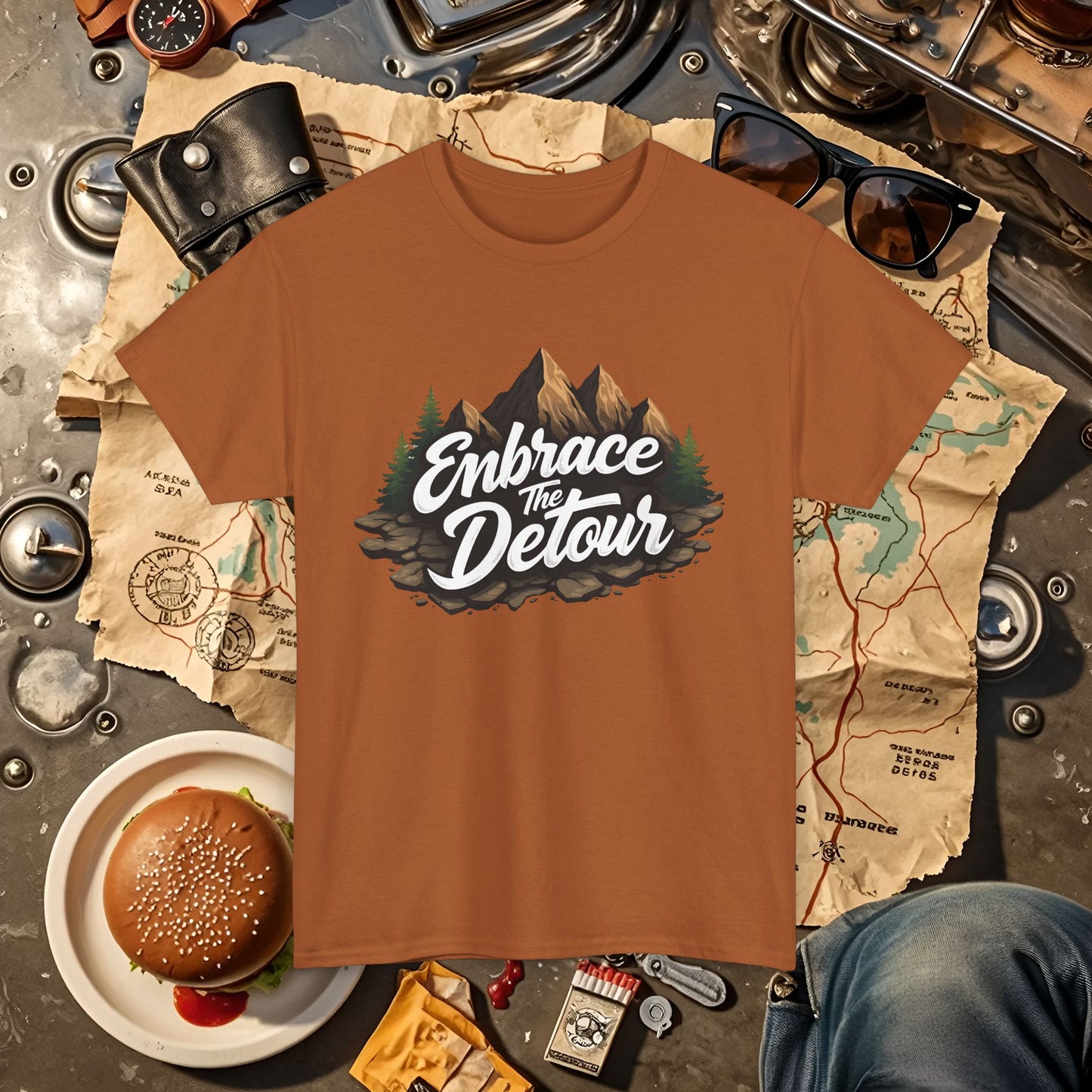Detour Adventure Road Trip & Vehicle Travel T-Shirts | Car, RV, and Motorcycle Adventure Tees