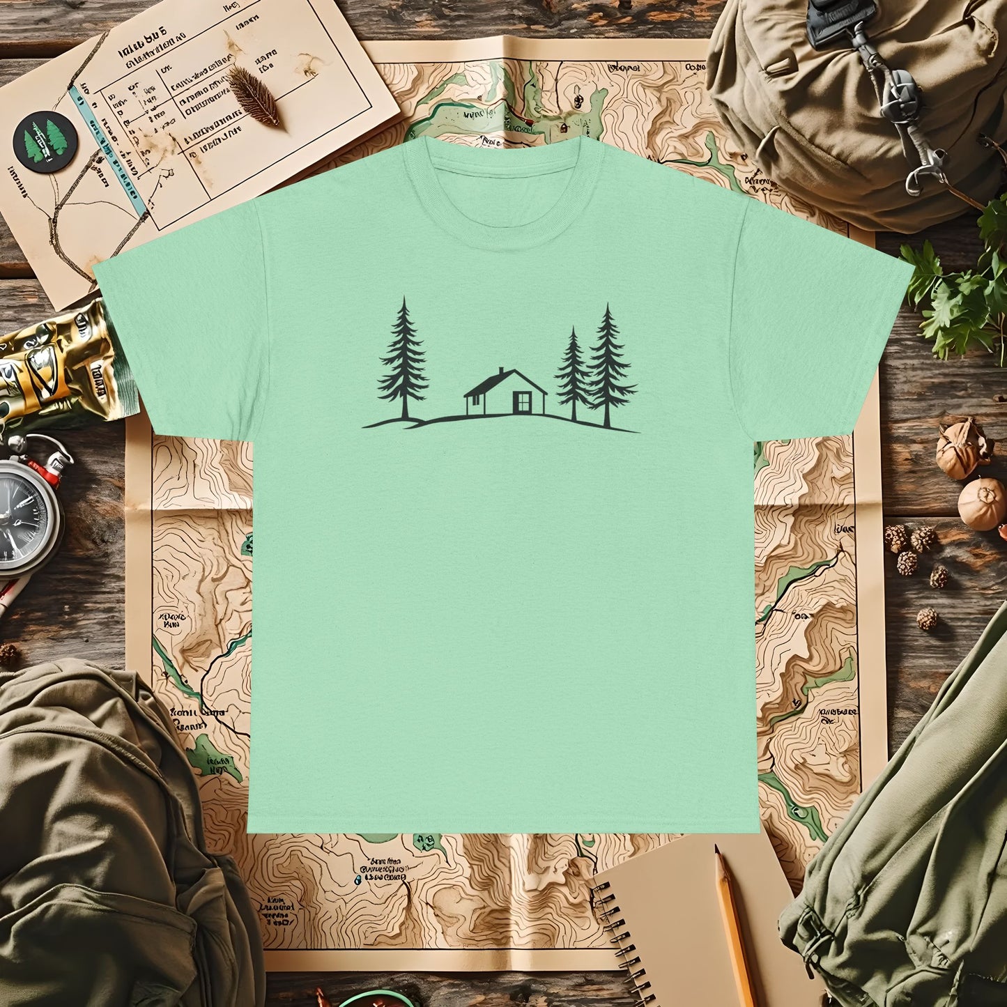 Zen Cabin Outdoor Adventure T-Shirts | Camping, Hiking, Rafting & Kayaking Tees for Nature Lovers
