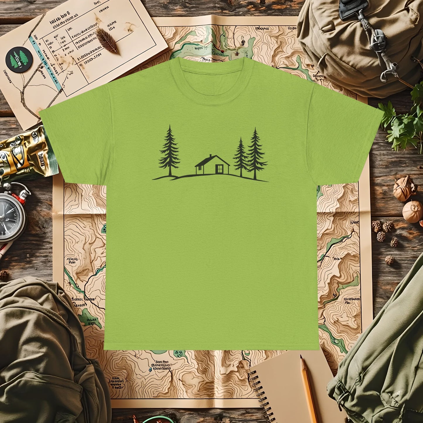 Zen Cabin Outdoor Adventure T-Shirts | Camping, Hiking, Rafting & Kayaking Tees for Nature Lovers
