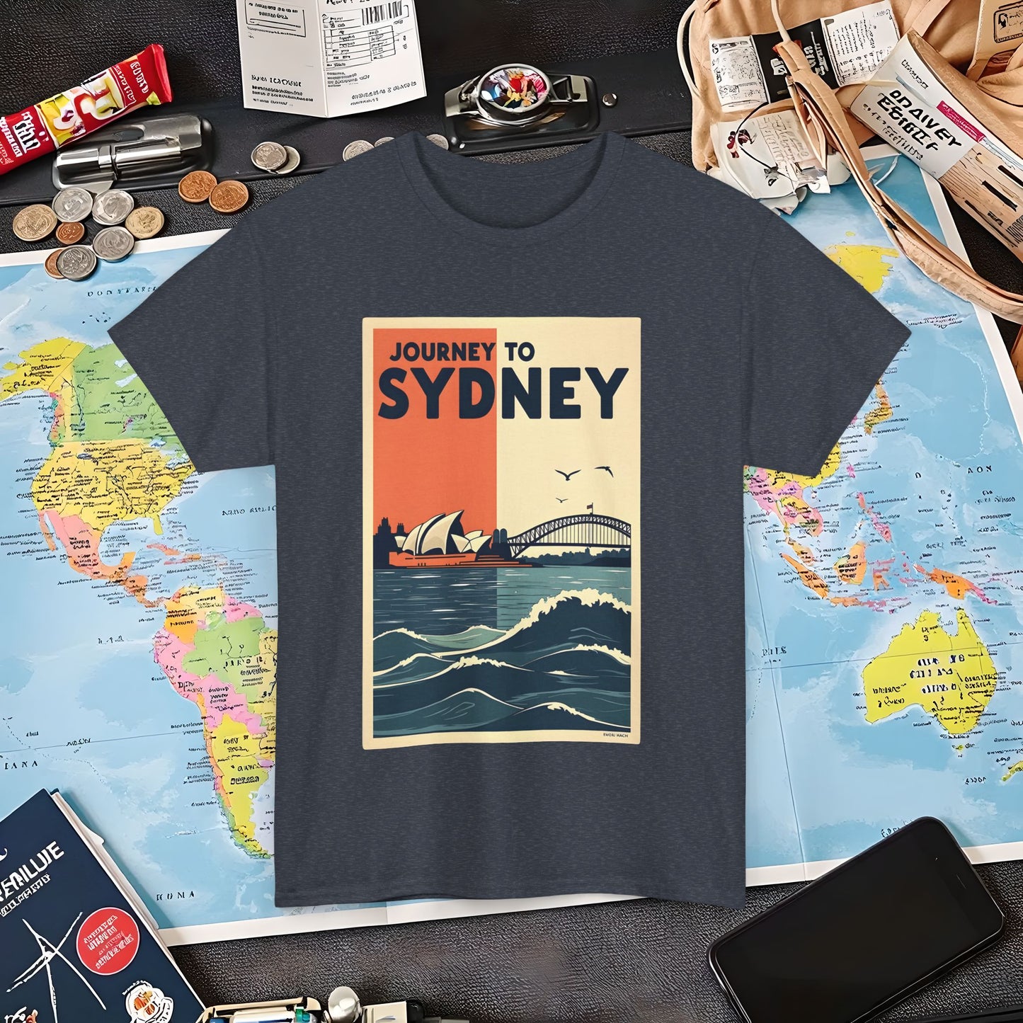 Sydney Journey Air Travel T-Shirts | Jetsetter, Airport, and International Flight Tees