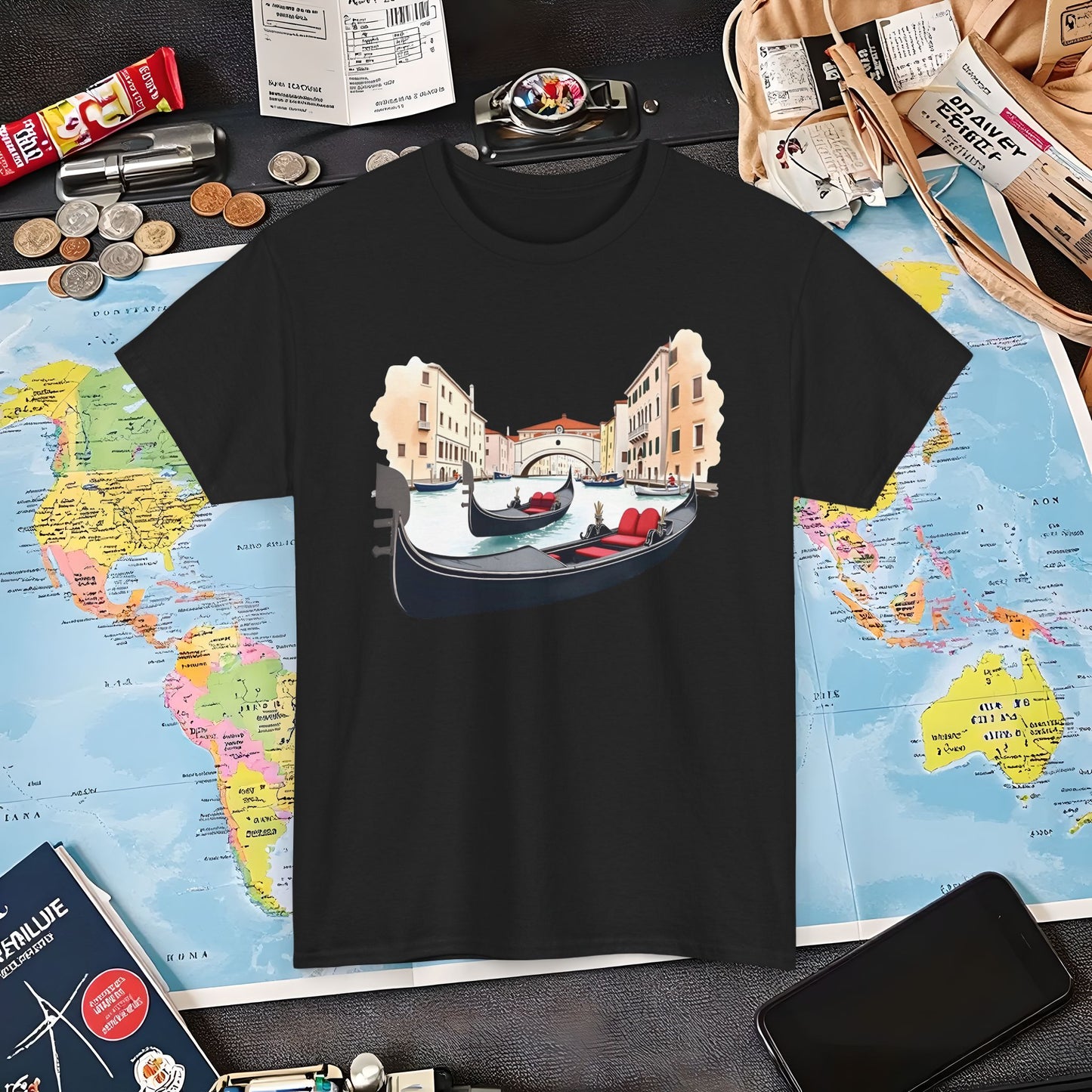 Venetian Romance Air Travel T-Shirts | Jetsetter, Airport, and International Flight Tees