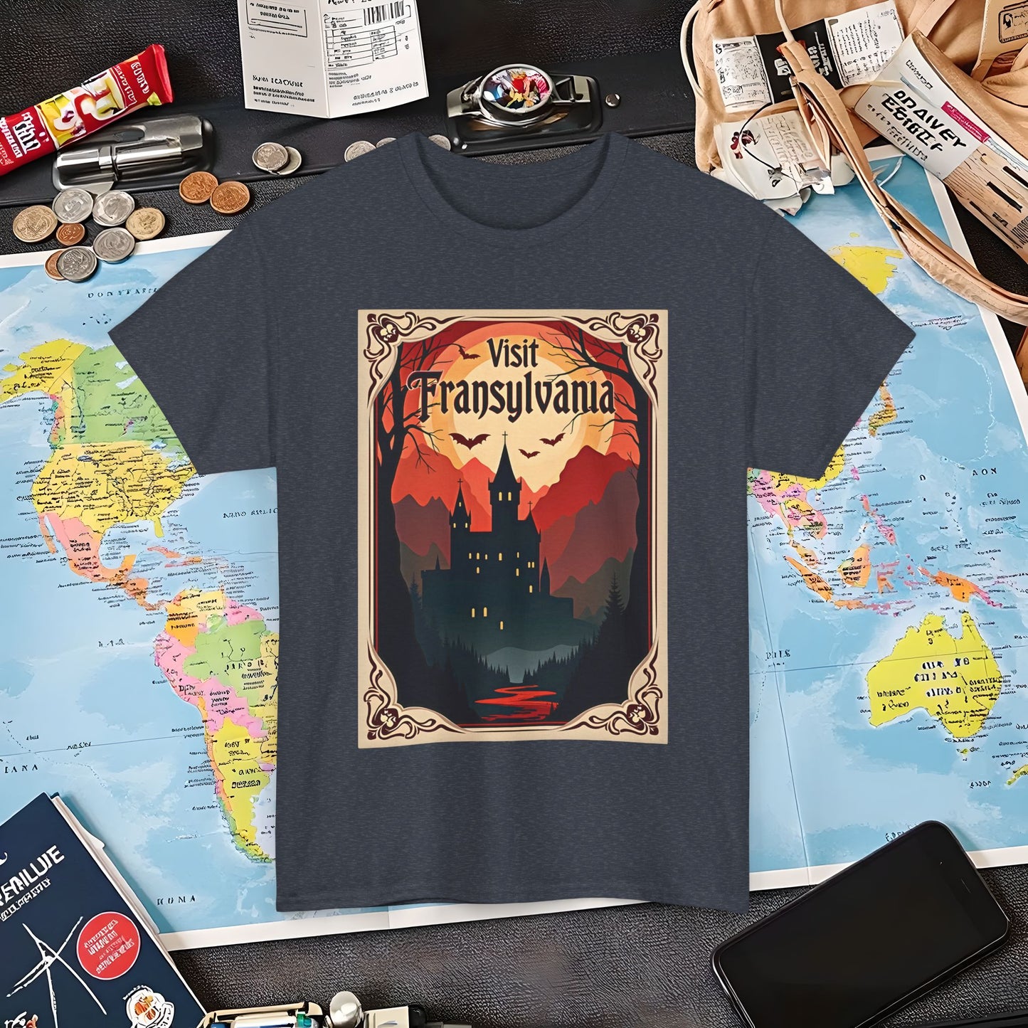 Transylvanian Valley Air Travel T-Shirts | Jetsetter, Airport, and International Flight Tees