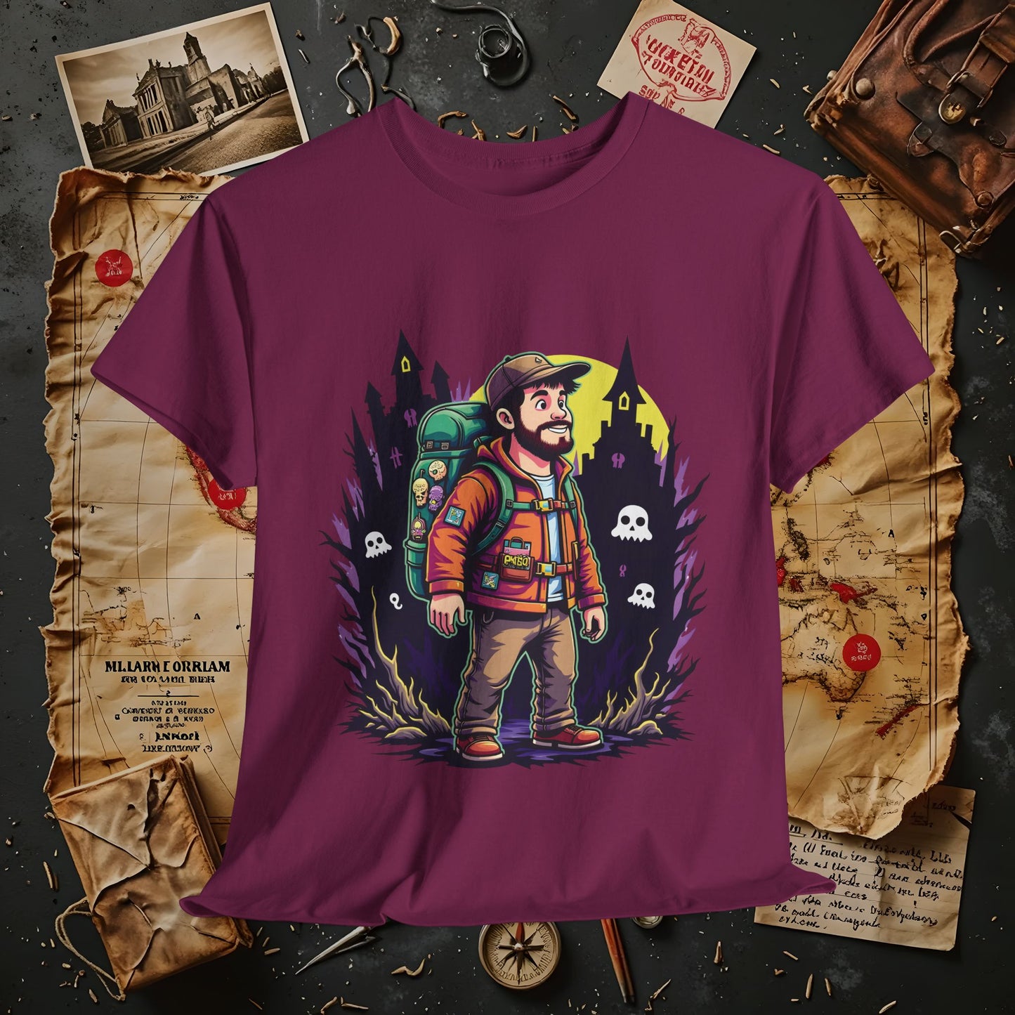 Ghost Hunt Thrillseeker Dark Tourism T-Shirts | Hauntingly Cool Travel Tees for the Morbidly Curious