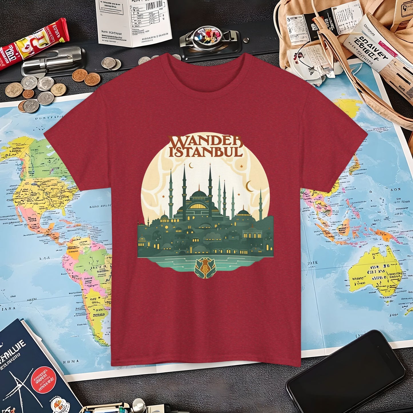 Istanbul Wandering Air Travel T-Shirts | Jetsetter, Airport, and International Flight Tees