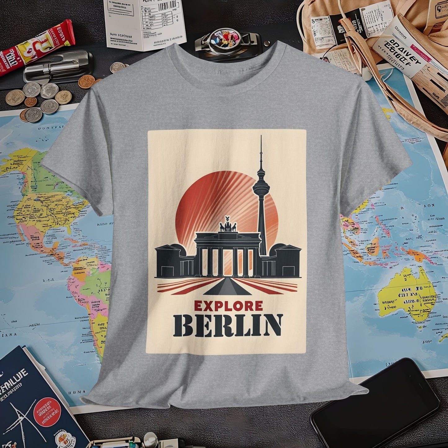 Berlin Deco Air Travel T-Shirts | Jetsetter, Airport, and International Flight Tees