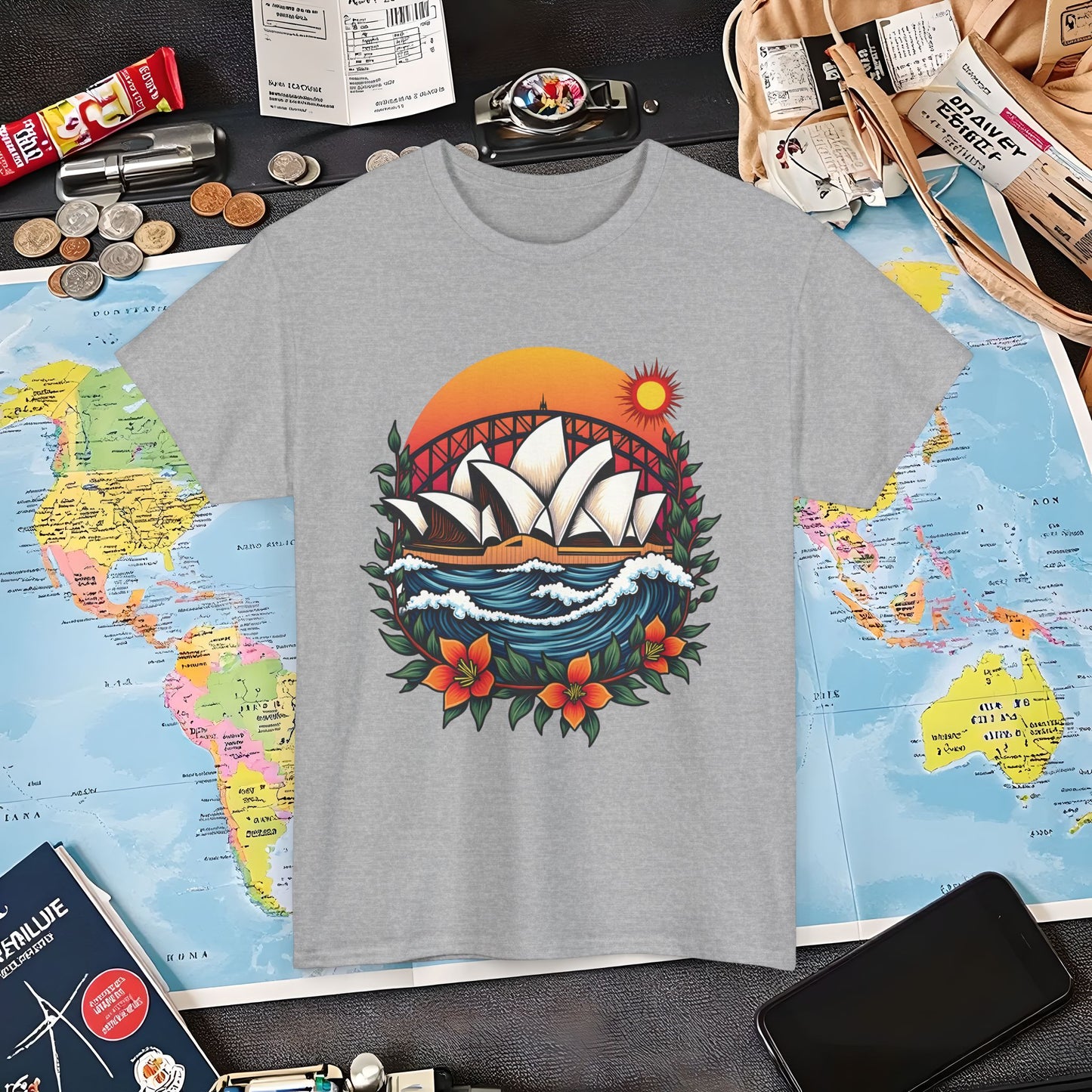 Sydney Vibes Air Travel T-Shirts | Jetsetter, Airport, and International Flight Tees