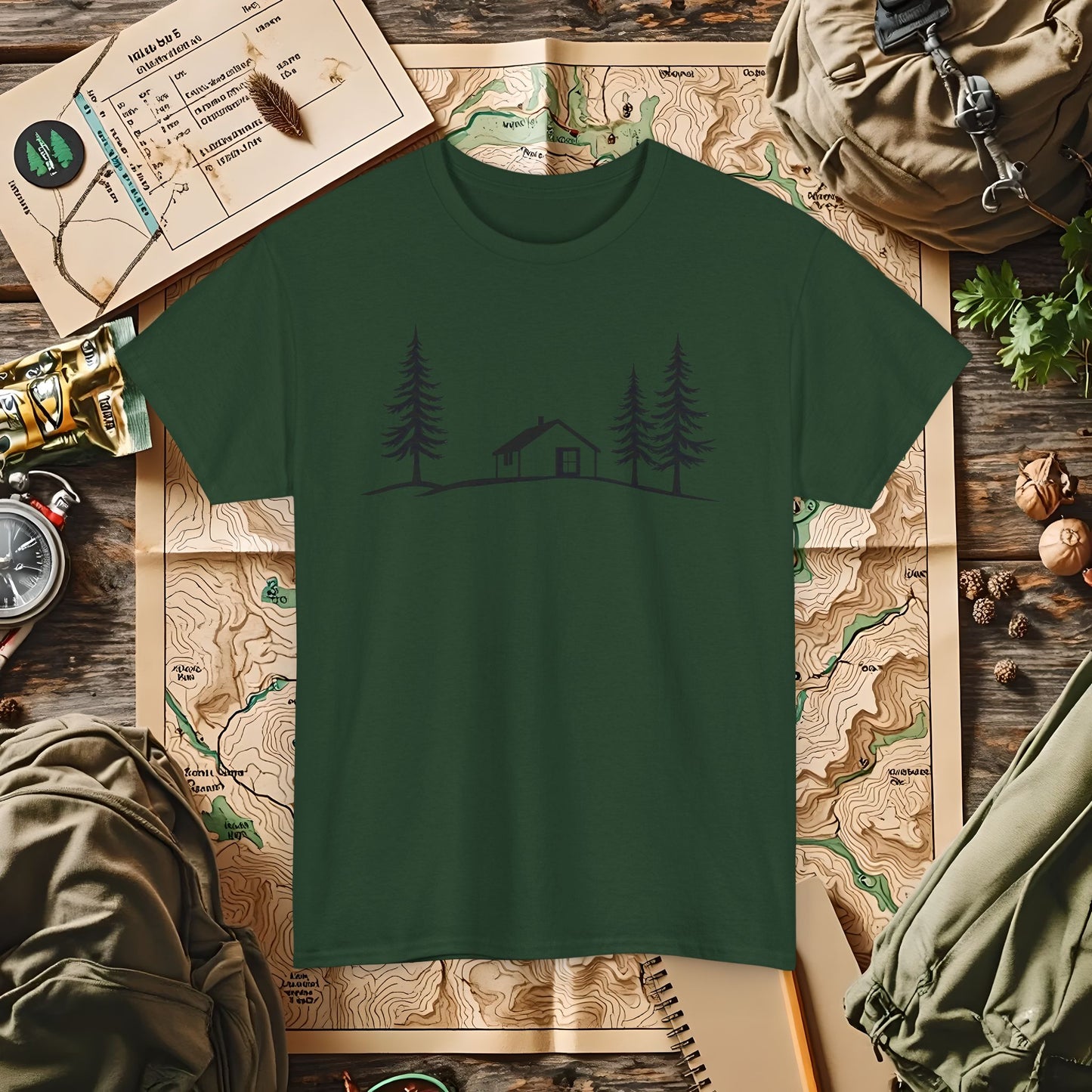Zen Cabin Outdoor Adventure T-Shirts | Camping, Hiking, Rafting & Kayaking Tees for Nature Lovers