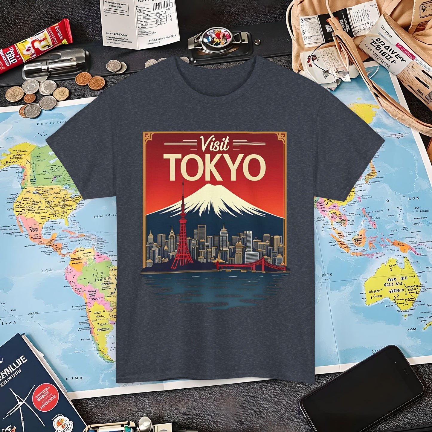Visit Tokyo Air Travel T-Shirts | Jetsetter, Airport, and International Flight Tees