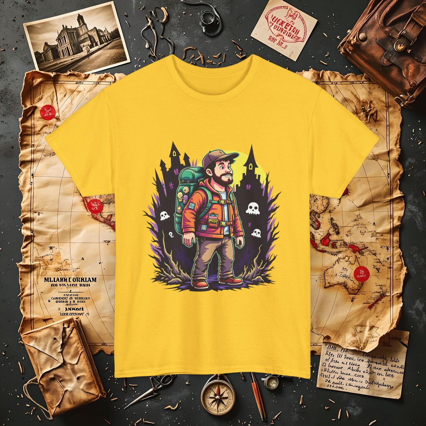 Ghost Hunt Thrillseeker Dark Tourism T-Shirts | Hauntingly Cool Travel Tees for the Morbidly Curious