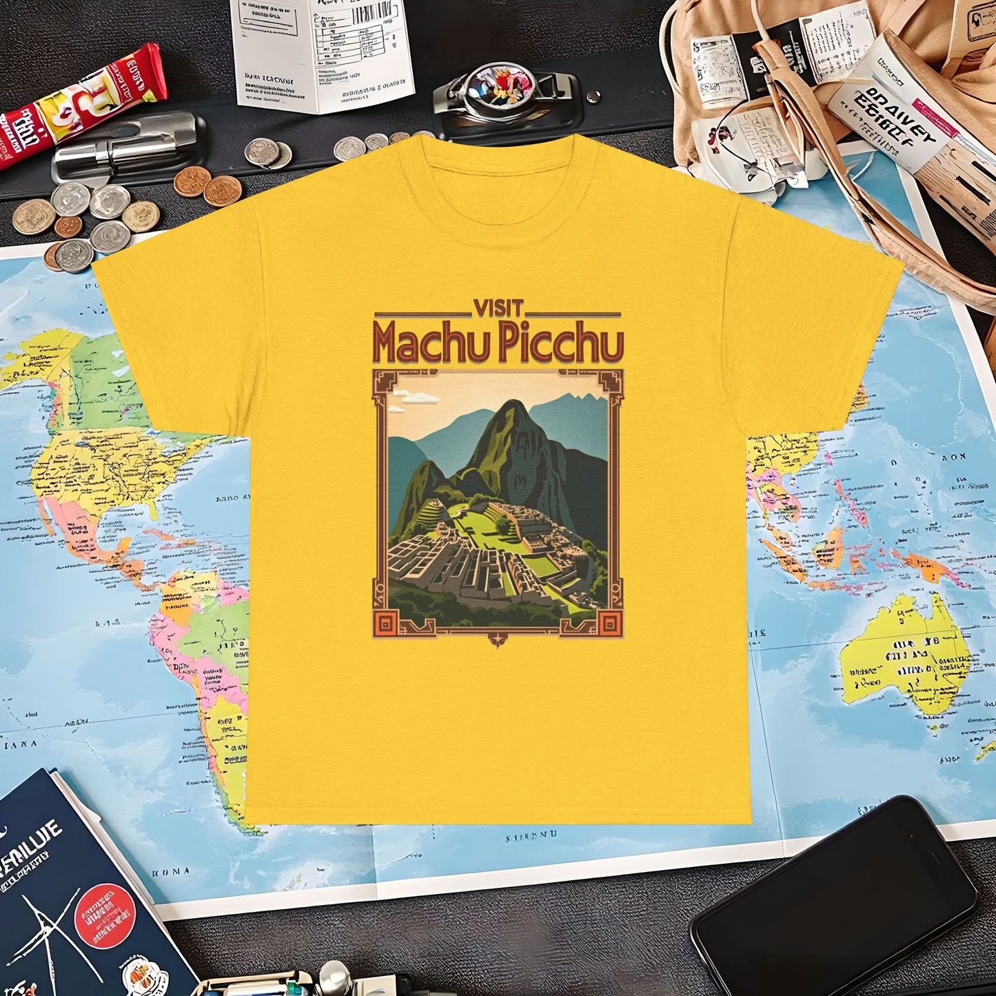 Machu Picchu Air Travel T-Shirts | Jetsetter, Airport, and International Flight Tees
