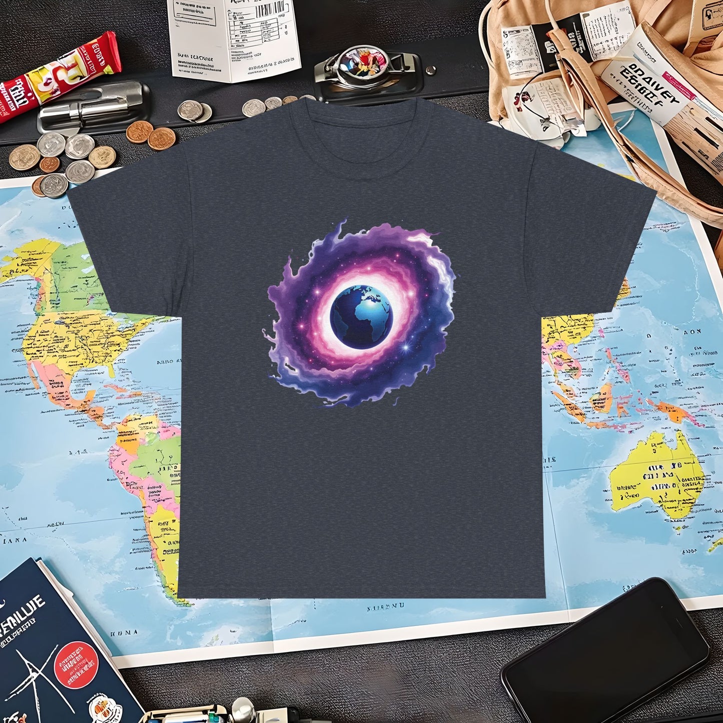 Cosmic Journey Air Travel T-Shirts | Jetsetter, Airport, and International Flight Tees