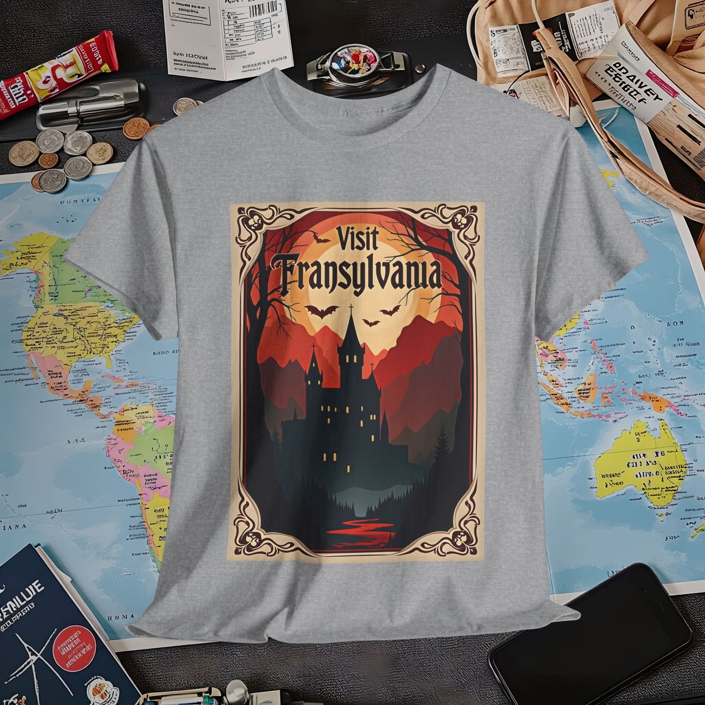 Transylvanian Valley Air Travel T-Shirts | Jetsetter, Airport, and International Flight Tees