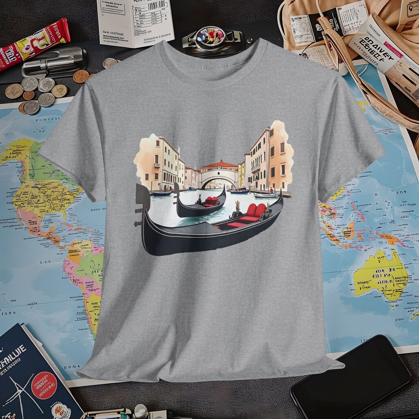 Venetian Romance Air Travel T-Shirts | Jetsetter, Airport, and International Flight Tees