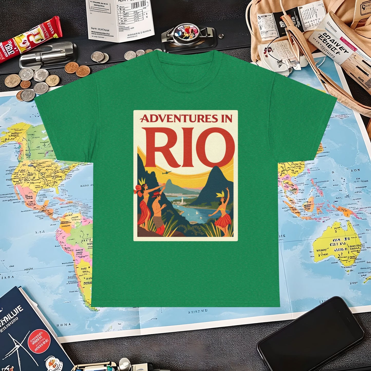 Rio Adventures Air Travel T-Shirts | Jetsetter, Airport, and International Flight Tees