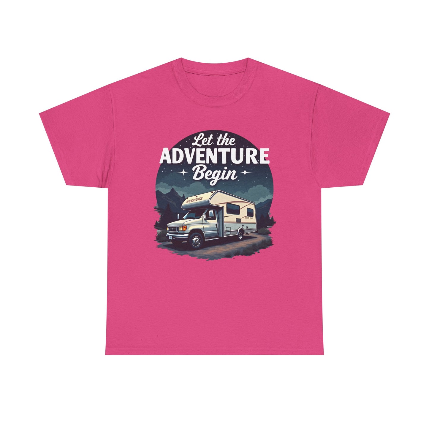 Adventure Awaits Road Trip & Vehicle Travel T-Shirts | Car, RV, and Motorcycle Adventure Tees