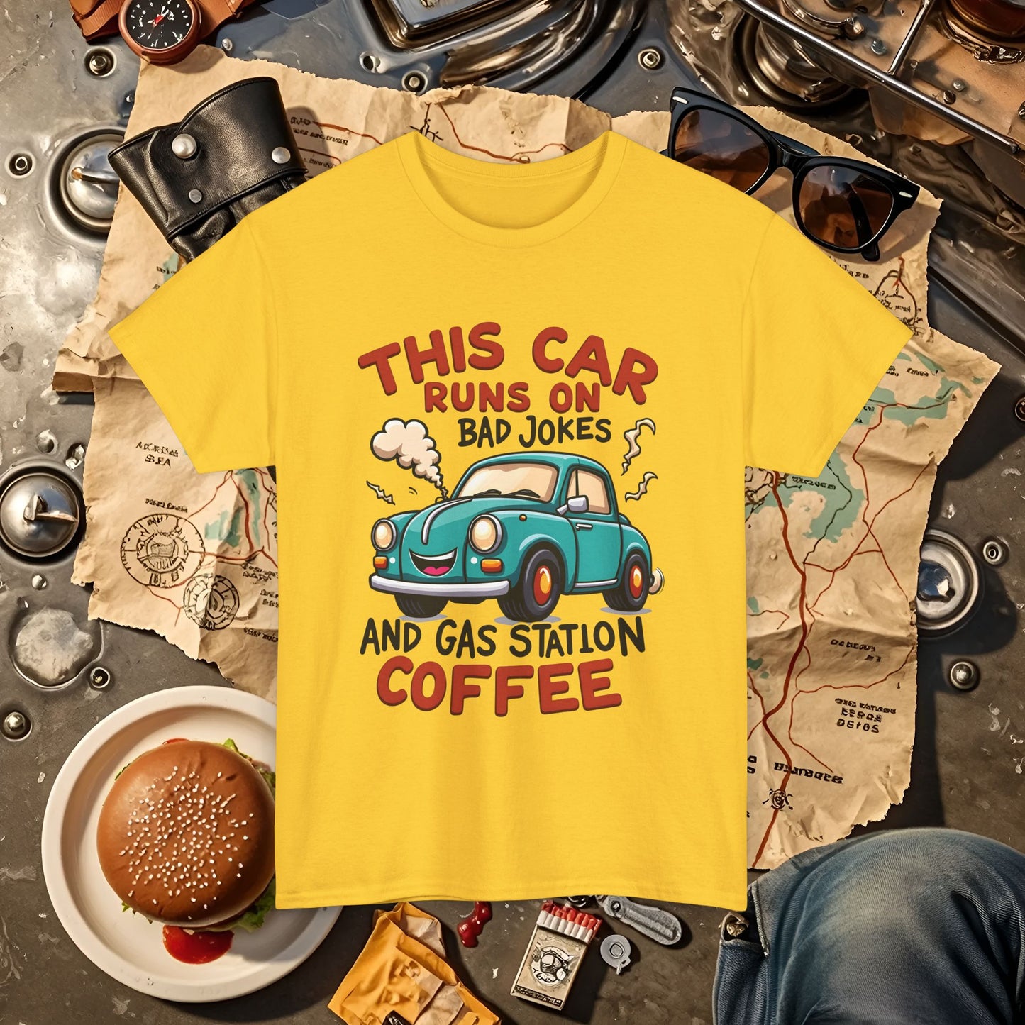 Coffee Car Road Trip & Vehicle Travel T-Shirts | Car, RV, and Motorcycle Adventure Tees