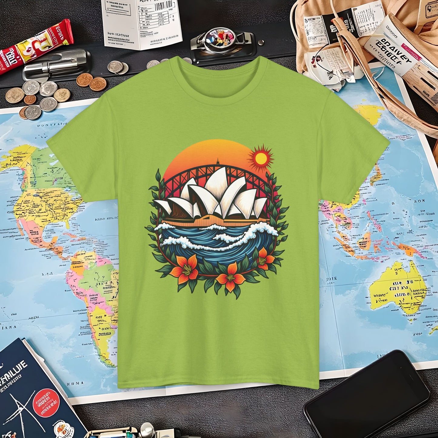 Sydney Vibes Air Travel T-Shirts | Jetsetter, Airport, and International Flight Tees