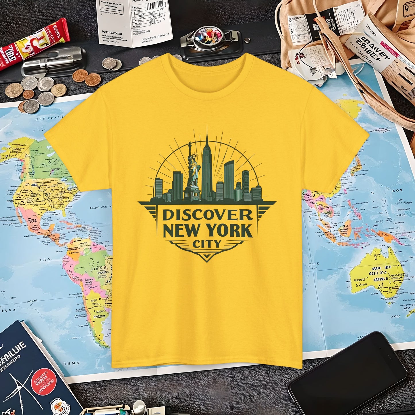 NYC Vintage Travel Air Travel T-Shirts | Jetsetter, Airport, and International Flight Tees