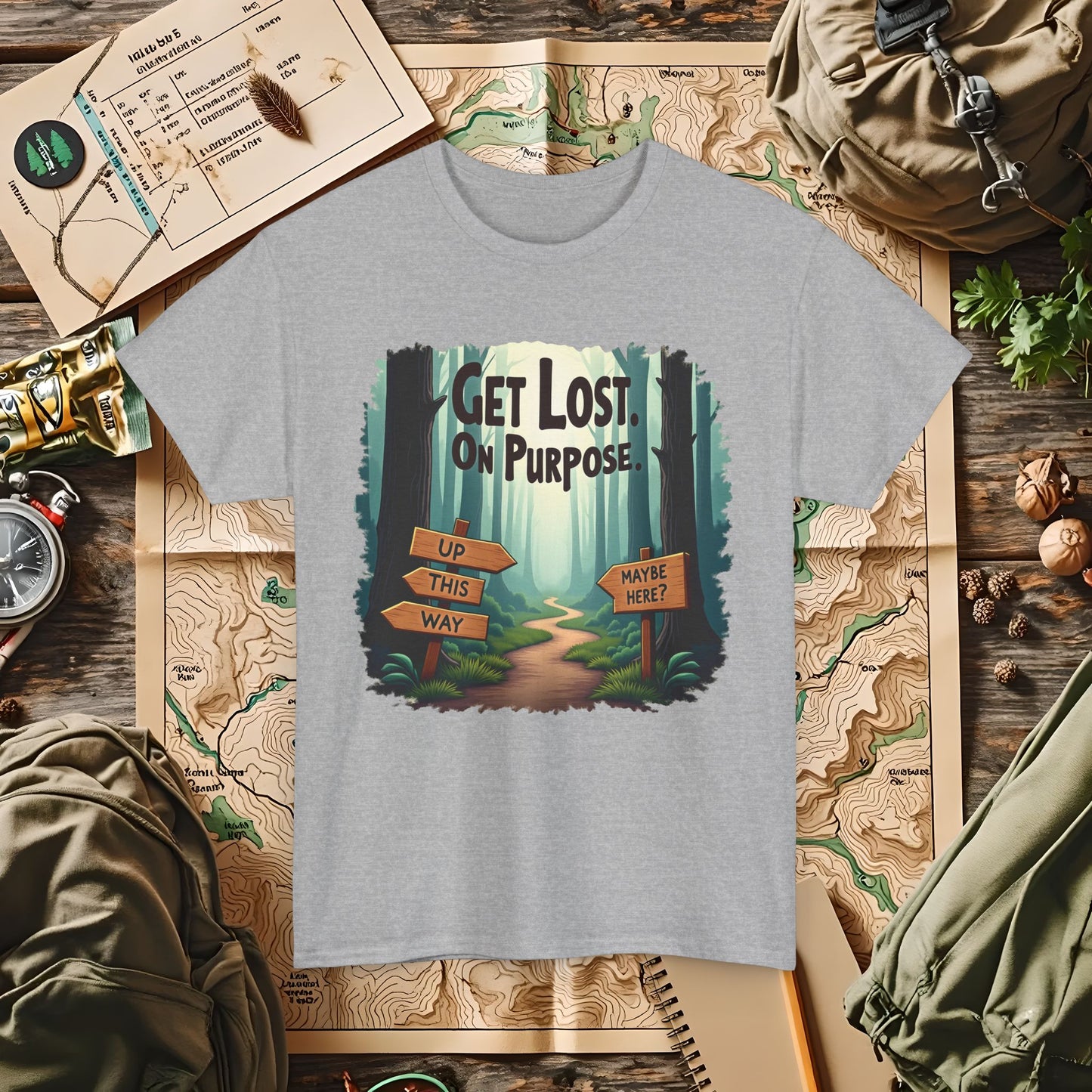 Nature Escape Outdoor Adventure T-Shirts | Camping, Hiking, Rafting & Kayaking Tees for Nature Lovers