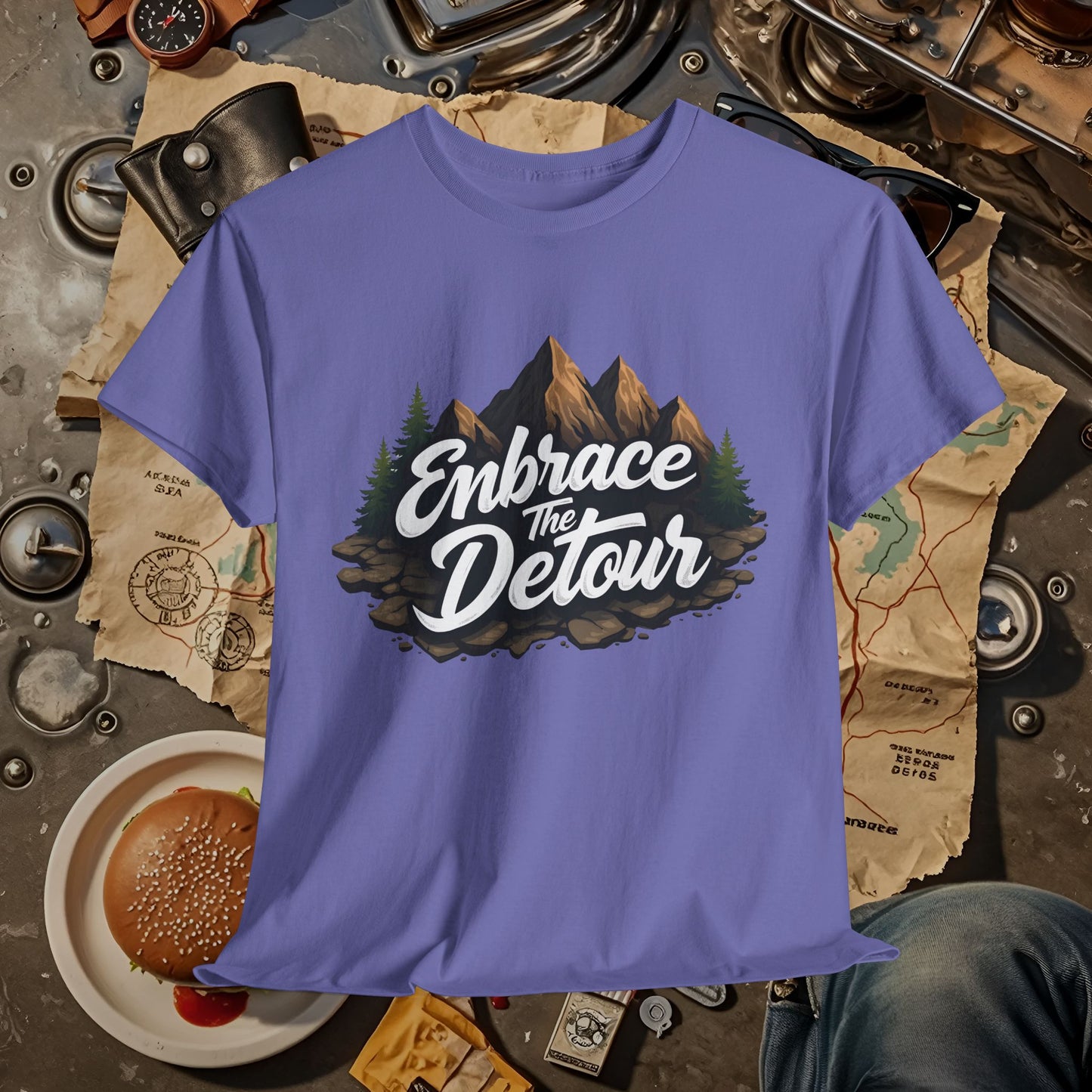 Detour Adventure Road Trip & Vehicle Travel T-Shirts | Car, RV, and Motorcycle Adventure Tees