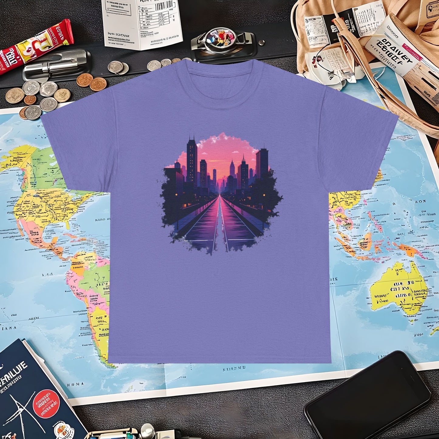 Twilight City Air Travel T-Shirts | Jetsetter, Airport, and International Flight Tees