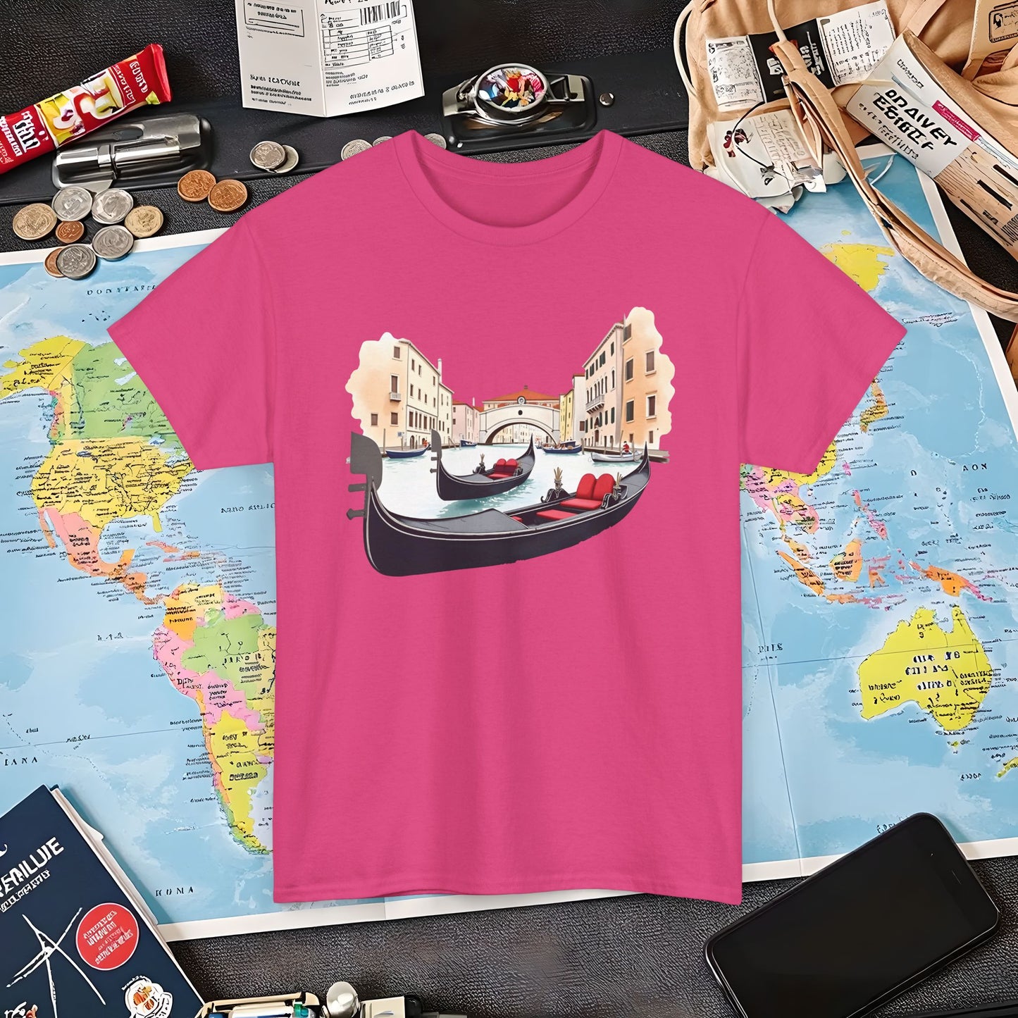 Venetian Romance Air Travel T-Shirts | Jetsetter, Airport, and International Flight Tees