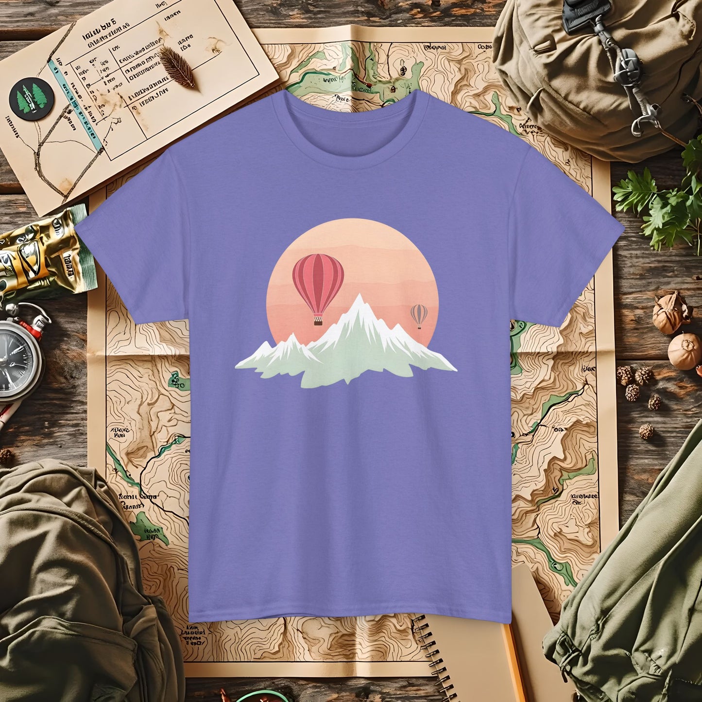 Retro Heights Outdoor Adventure T-Shirts | Camping, Hiking, Rafting & Kayaking Tees for Nature Lovers