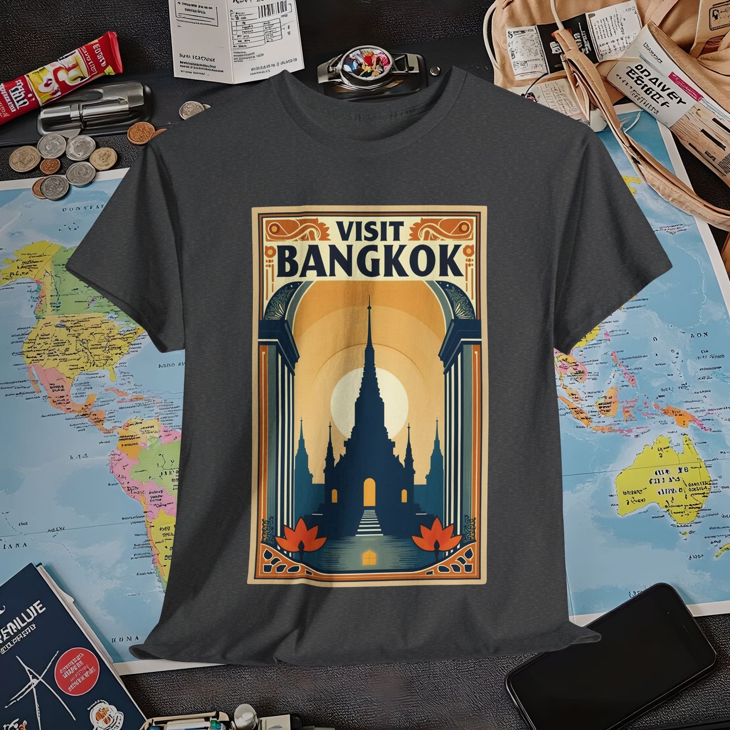 Bangkok Bliss Air Travel T-Shirts | Jetsetter, Airport, and International Flight Tees