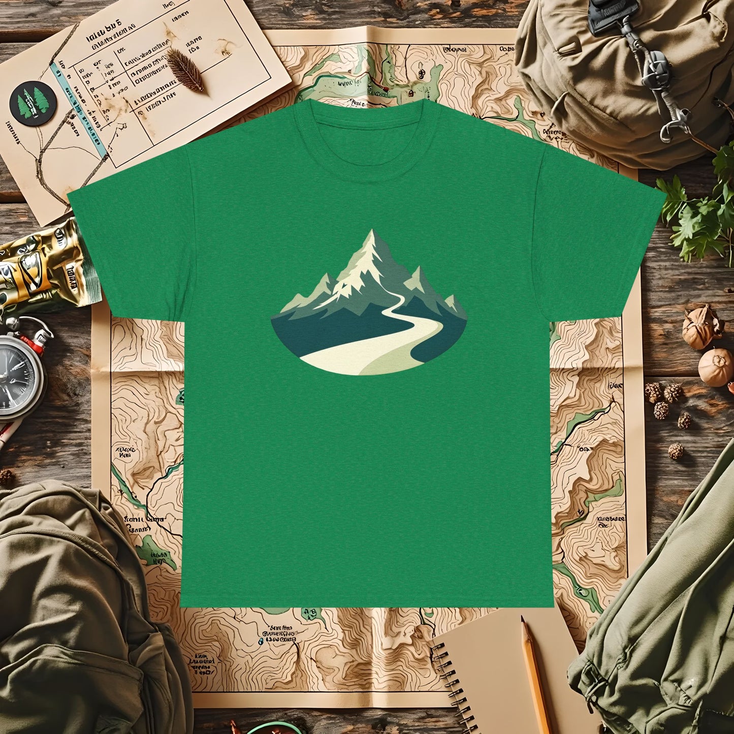Mountain Path Outdoor Adventure T-Shirts | Camping, Hiking, Rafting & Kayaking Tees for Nature Lovers