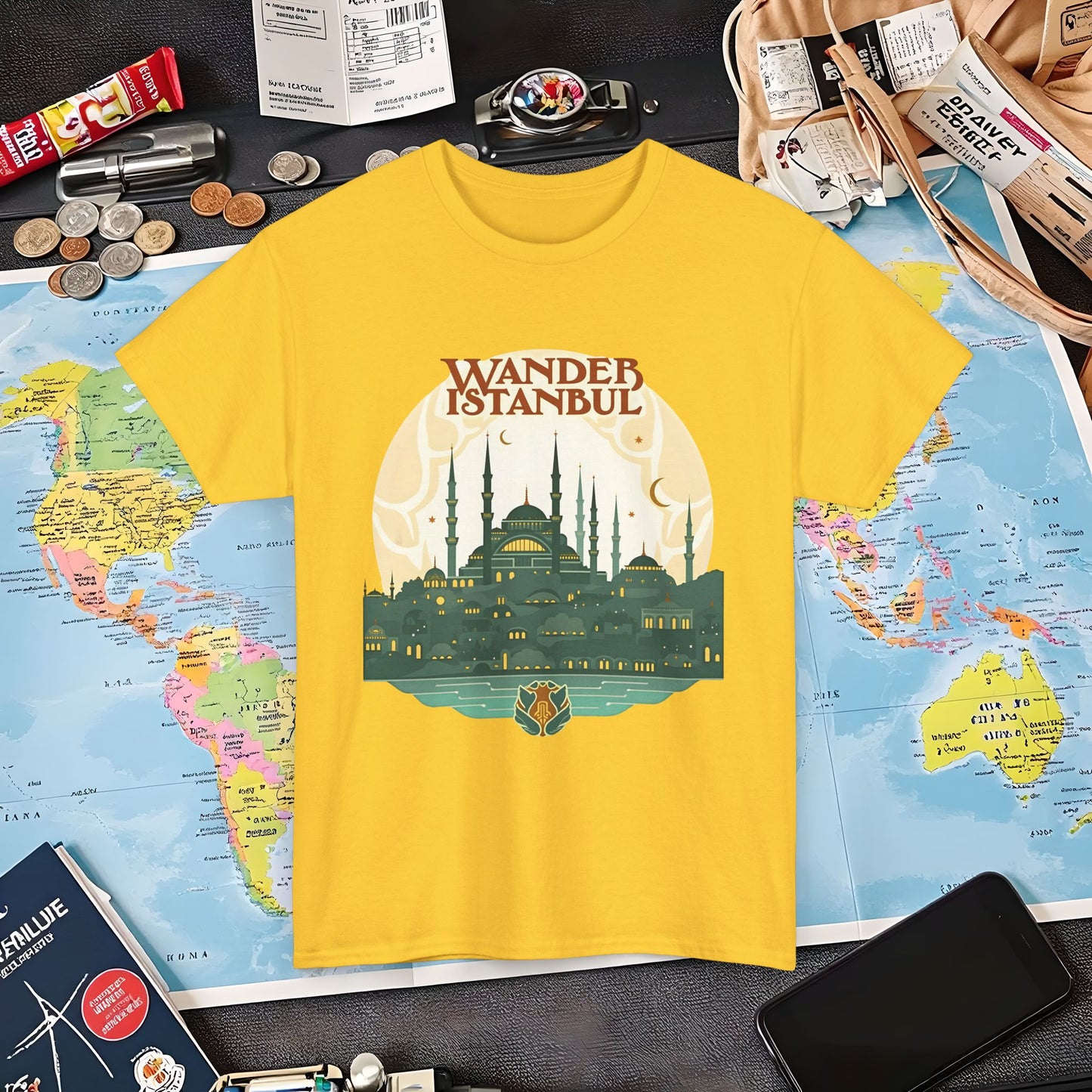 Istanbul Wandering Air Travel T-Shirts | Jetsetter, Airport, and International Flight Tees
