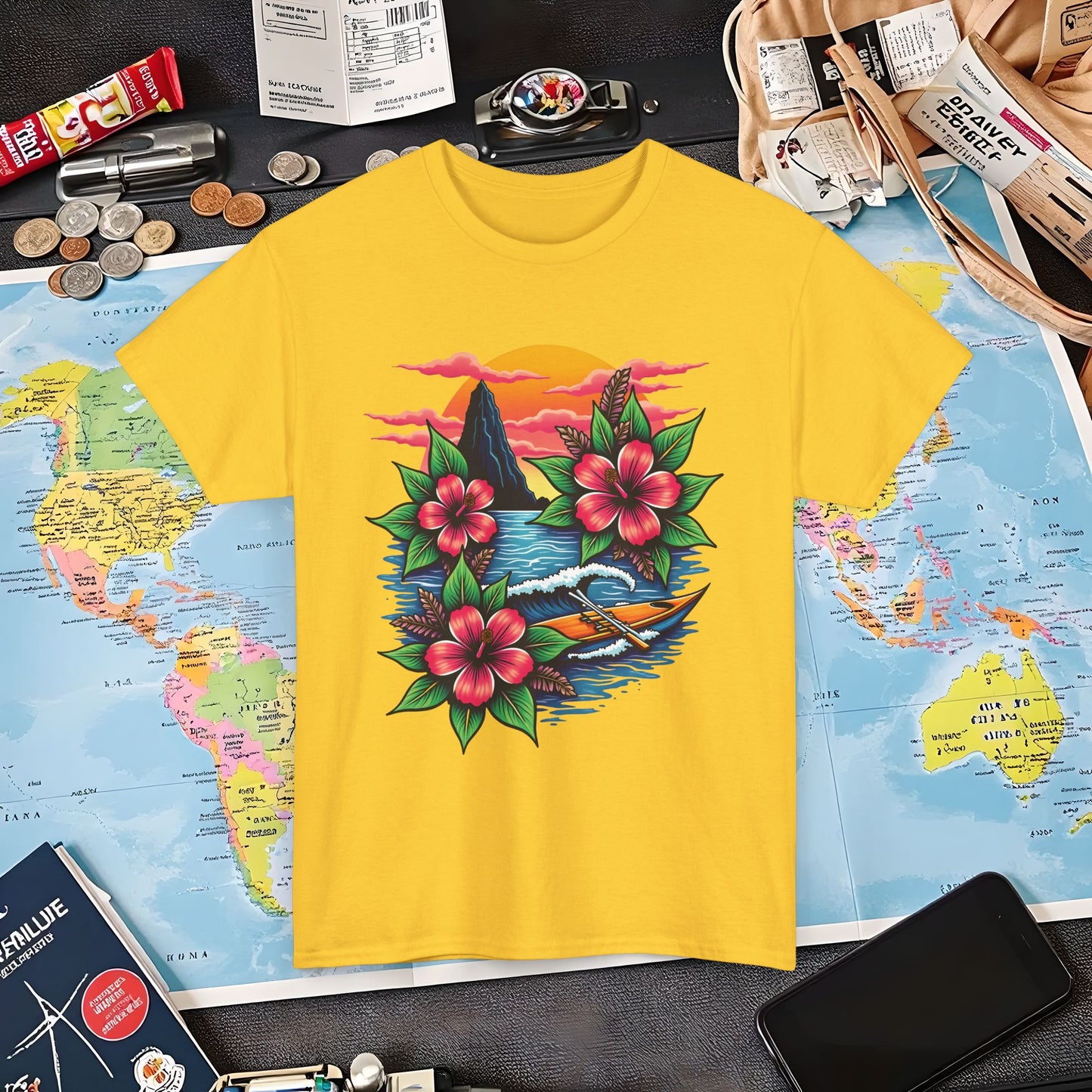 Hawaii Vibes Air Travel T-Shirts | Jetsetter, Airport, and International Flight Tees