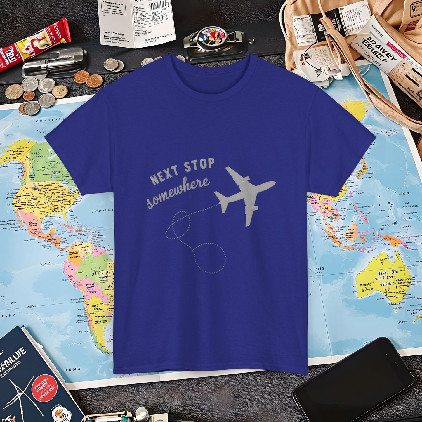 Next Stop... Somewhere, Air Travel T-Shirts | Jetsetter, Airport, and International Flight Tees