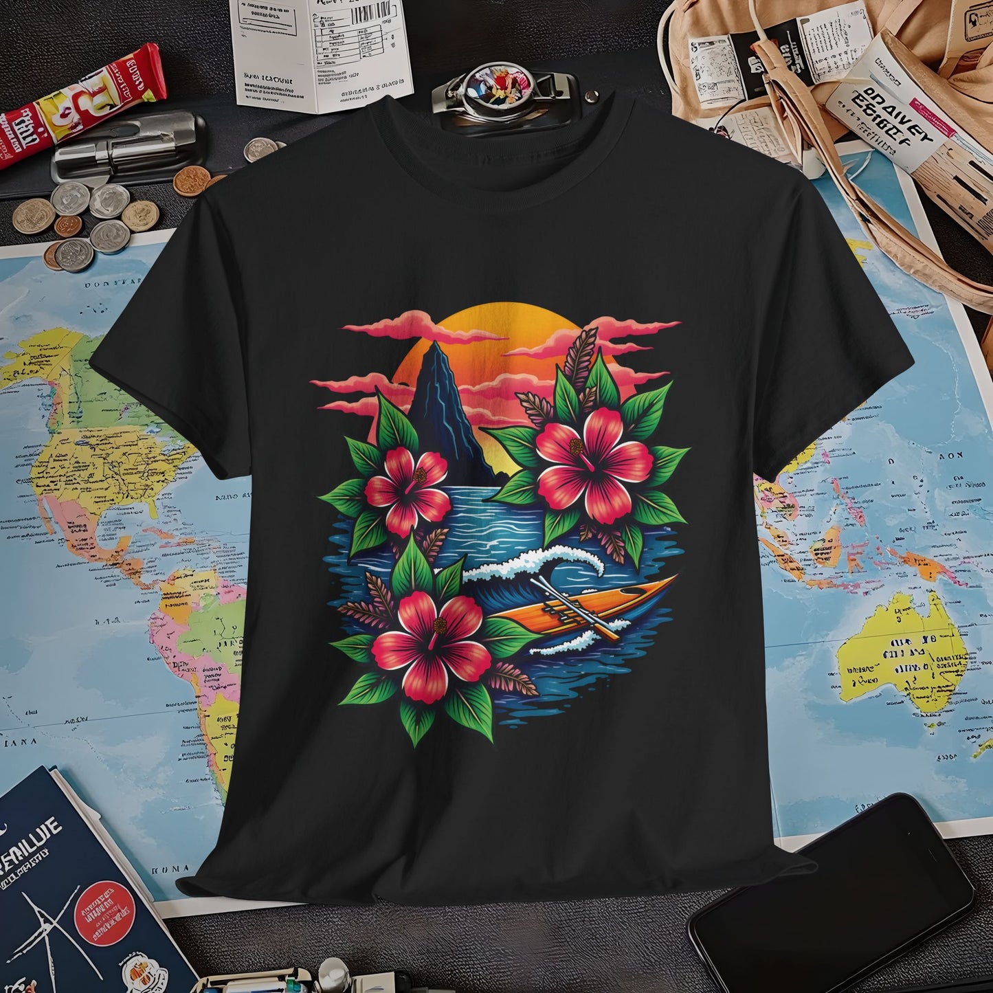Hawaii Vibes Air Travel T-Shirts | Jetsetter, Airport, and International Flight Tees