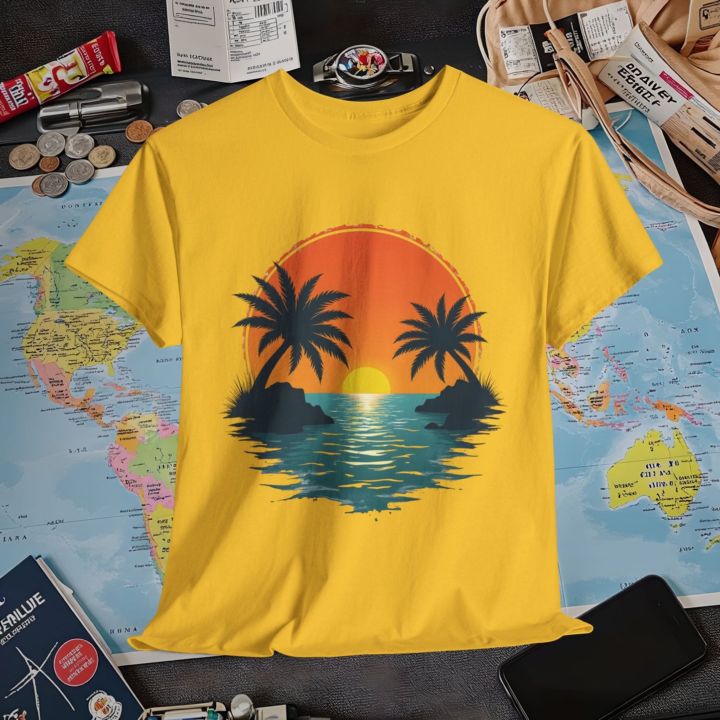 Tropical Escape Air Travel T-Shirts | Jetsetter, Airport, and International Flight Tees