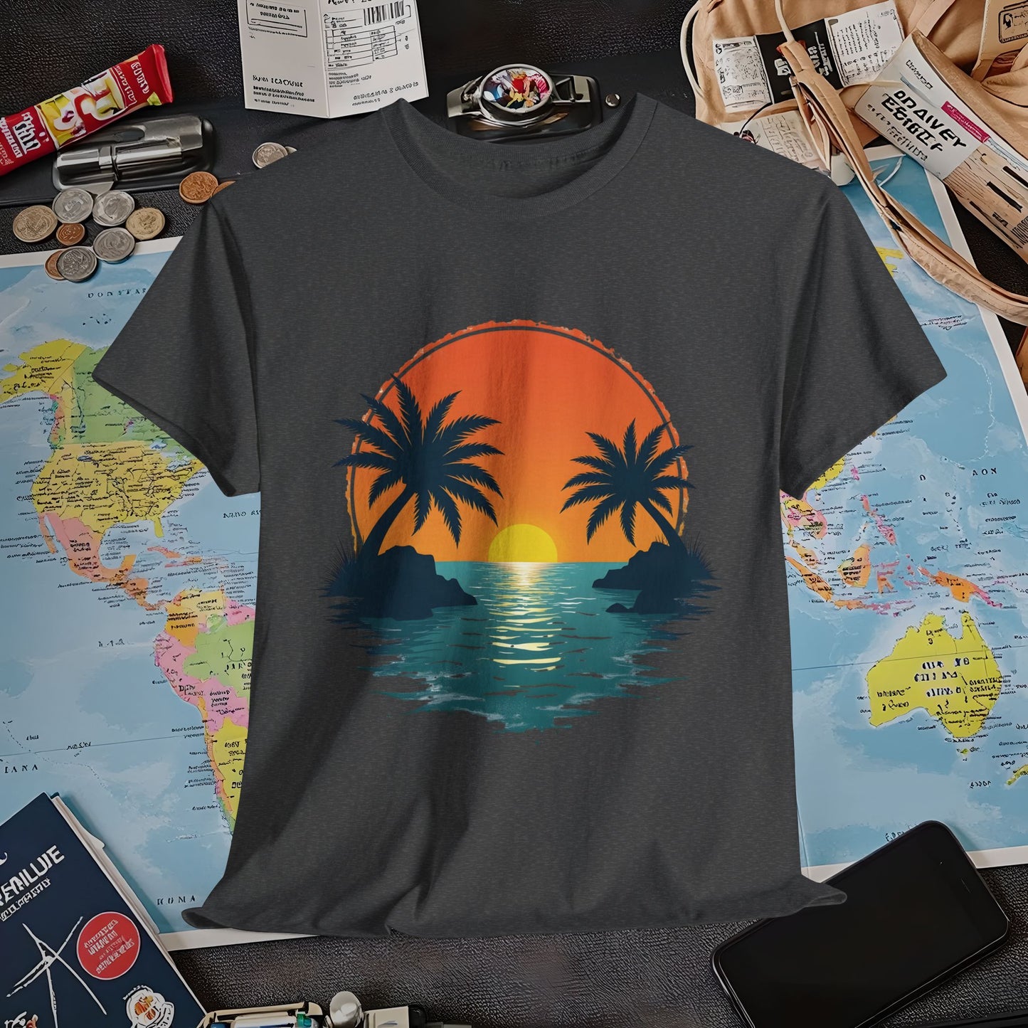 Tropical Escape Air Travel T-Shirts | Jetsetter, Airport, and International Flight Tees