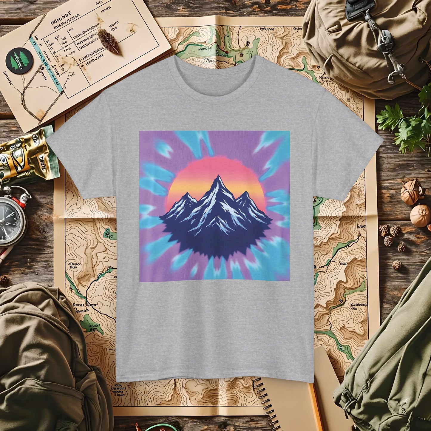 Color Peak Outdoor Adventure T-Shirts | Camping, Hiking, Rafting & Kayaking Tees for Nature Lovers