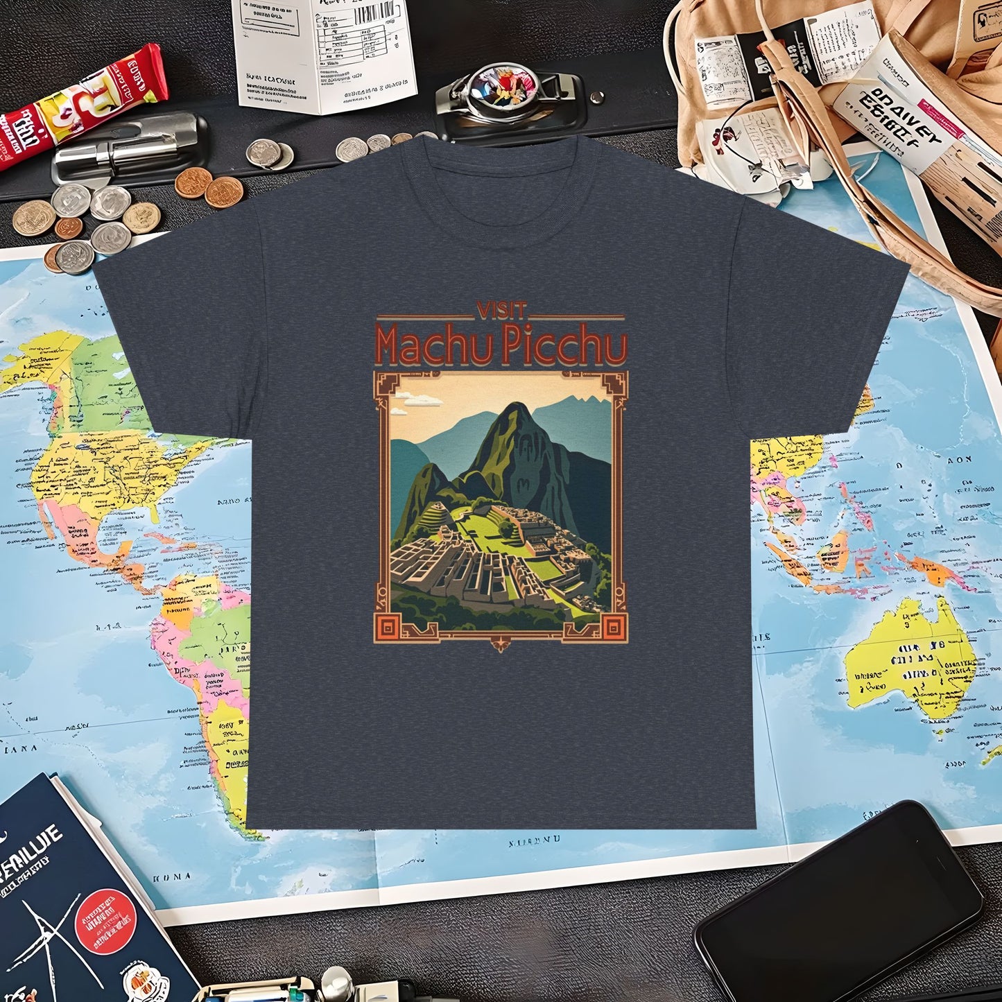 Machu Picchu Air Travel T-Shirts | Jetsetter, Airport, and International Flight Tees