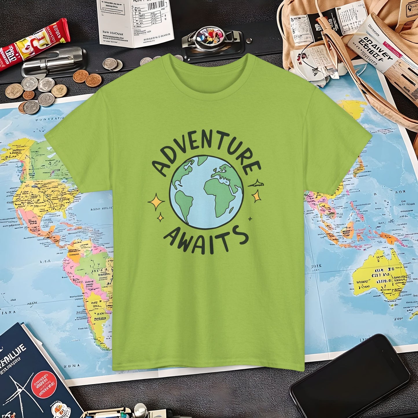 Adventure Globe Air Travel T-Shirts | Jetsetter, Airport, and International Flight Tees