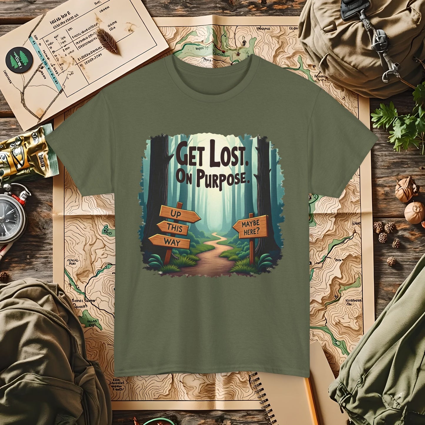 Nature Escape Outdoor Adventure T-Shirts | Camping, Hiking, Rafting & Kayaking Tees for Nature Lovers