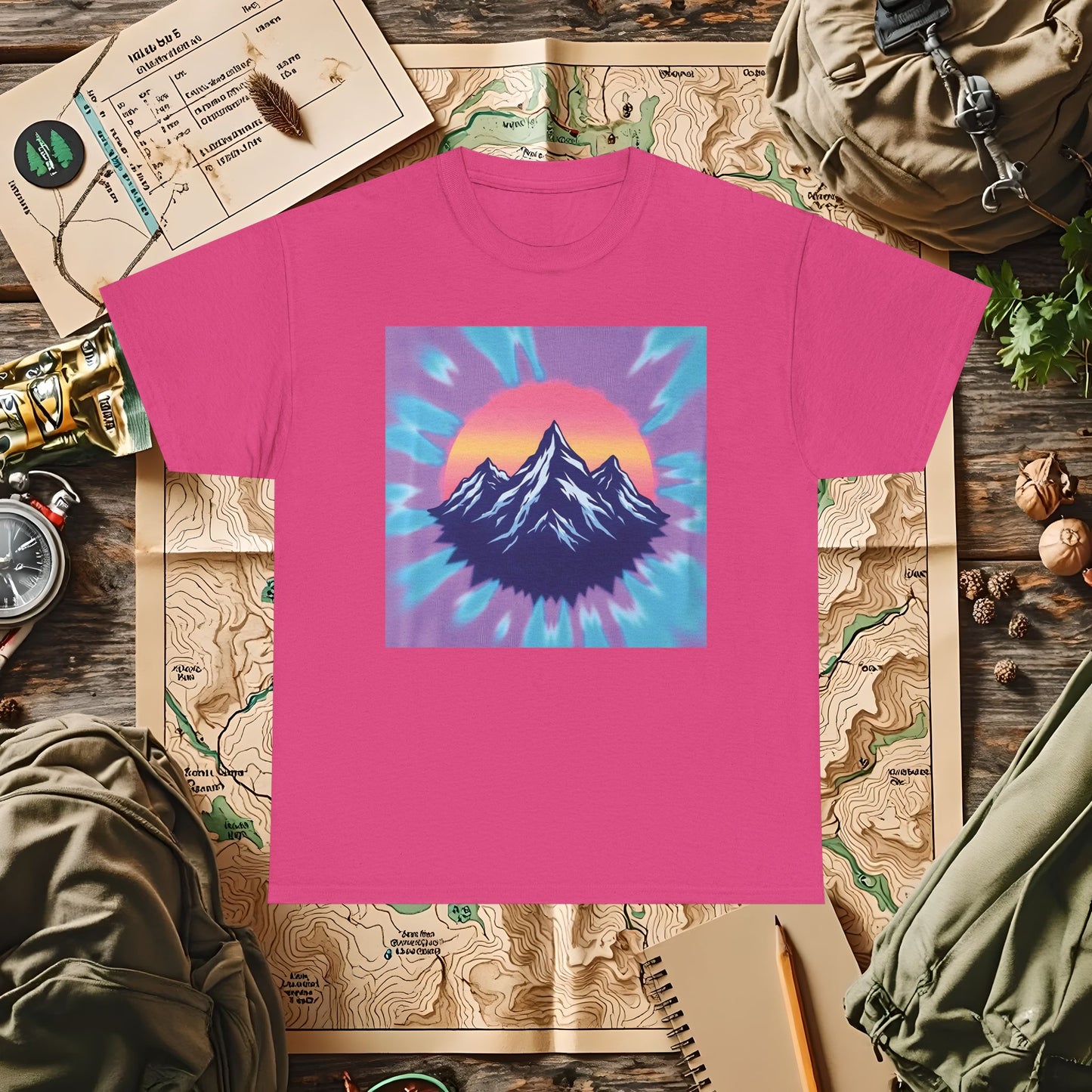 Color Peak Outdoor Adventure T-Shirts | Camping, Hiking, Rafting & Kayaking Tees for Nature Lovers